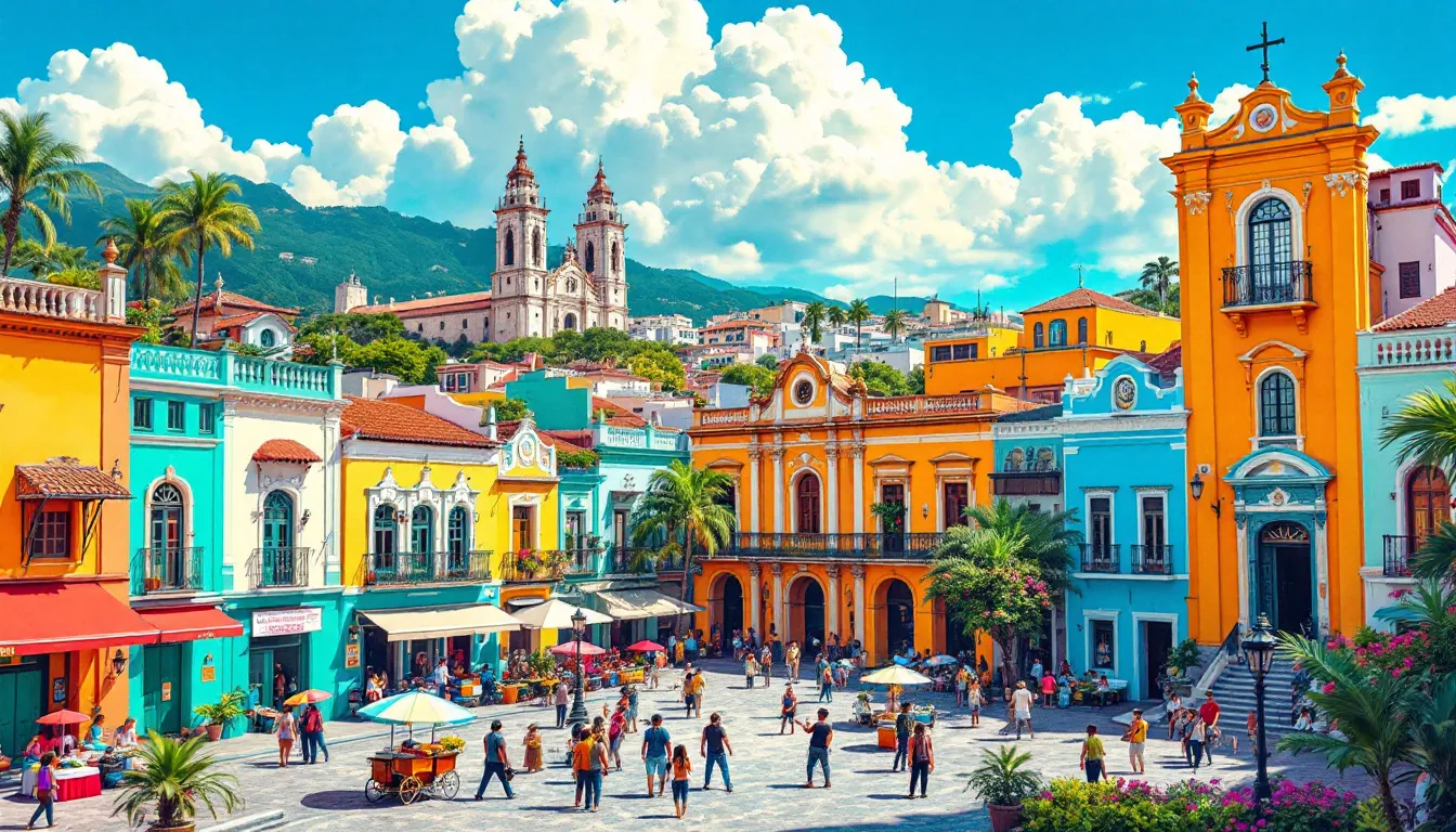 A vibrant view of Cartagena de Indias, showcasing its colorful buildings and Caribbean atmosphere, ideal for understanding the best time to visit Cartagena Colombia.