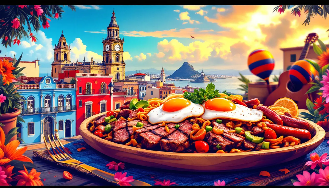 Delicious Colombian cuisine, showcasing the vibrant flavors of Cartagena.