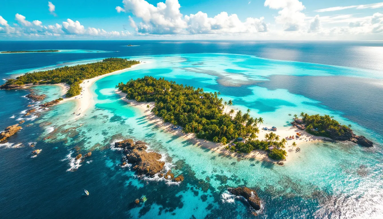 Stunning scenery of the Rosario Islands, known for their natural beauty.