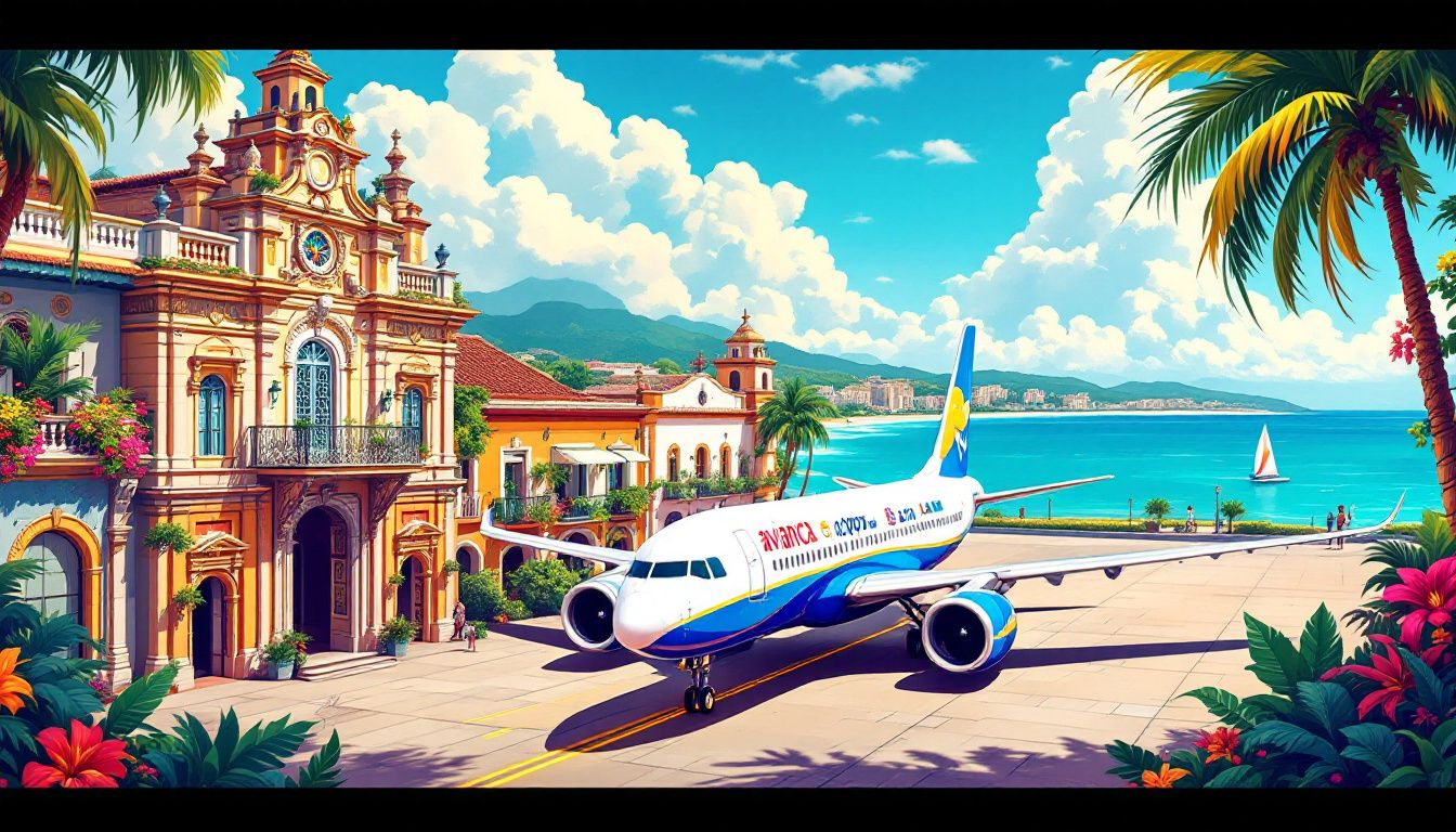 Aerolíneas que ofrecen vuelos a Cartagena, Colombia.