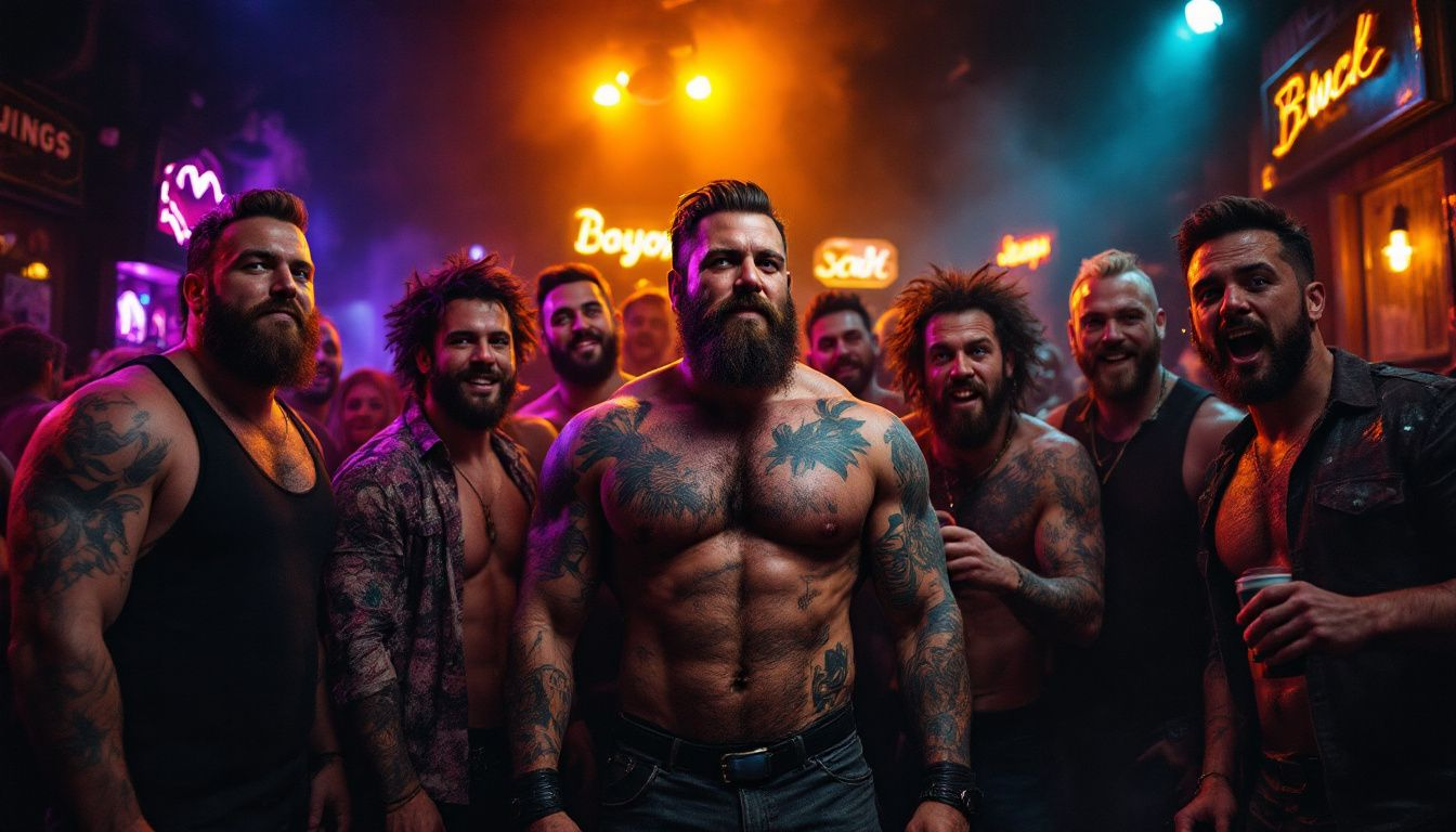 A group of friends planning a memorable bachelor party.