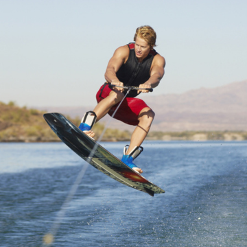 Add wakeboarding experience to your boat rental and island tour in Cartagena Colombia