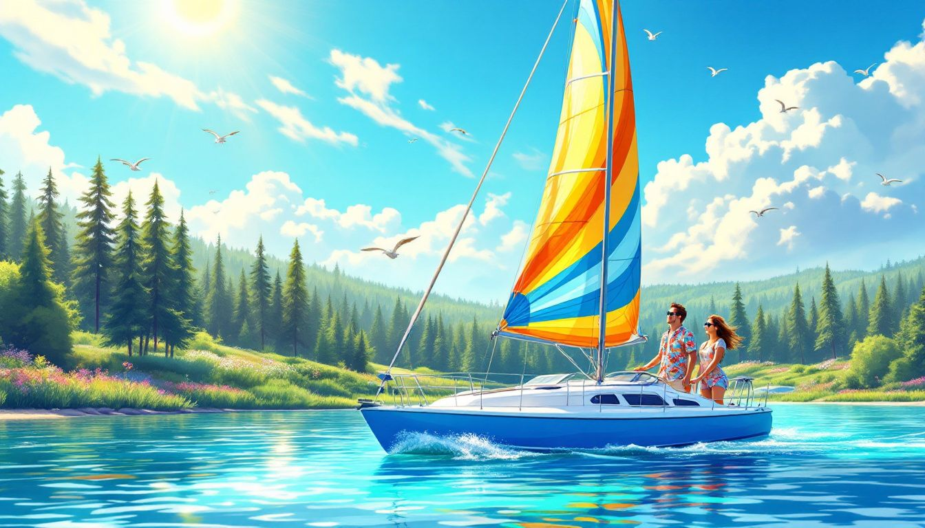 Eco-friendly boating practices being demonstrated on a rental boat.