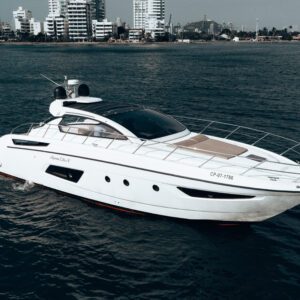 Luxury yacht Myriam Esther V cruising near Cartagena’s coastline