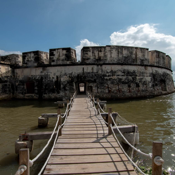 Tierra Bomba private boat tour title image from Cartagena
