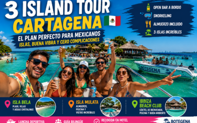 3 Island Tour Cartagena: el plan perfecto para mexicanos que quieren islas, buena vibra y cero complicaciones